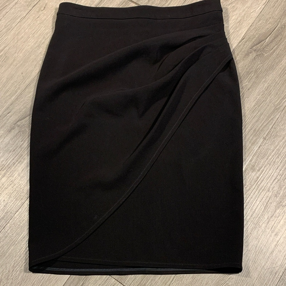 Moschino Cheap & Chic Black‎ Stretch Side Drape Pencil Skirt size 6